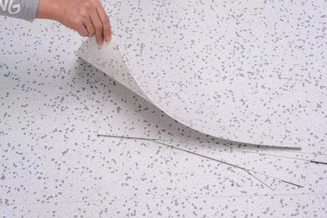 900*900mm Lantai Vinyl Anti-statis Lantai Konduktif Untuk Ruang Operasi Rumah Sakit