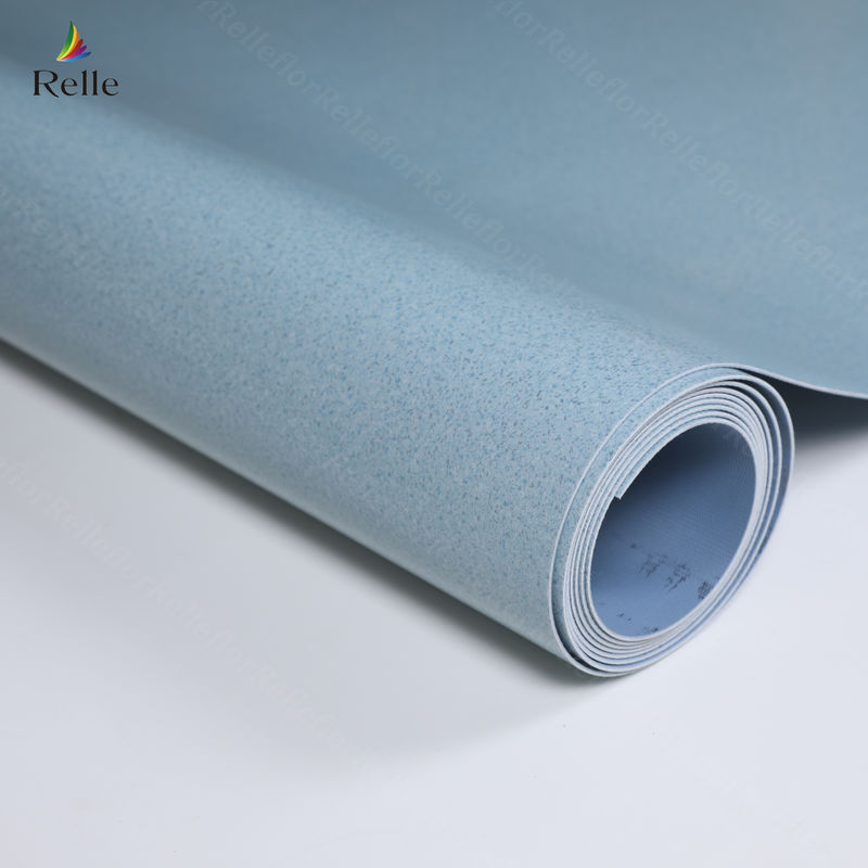 Lantai Vinyl Roll Indoor Luxury Grey PVC Glue Down Lantai Vinyl Cover