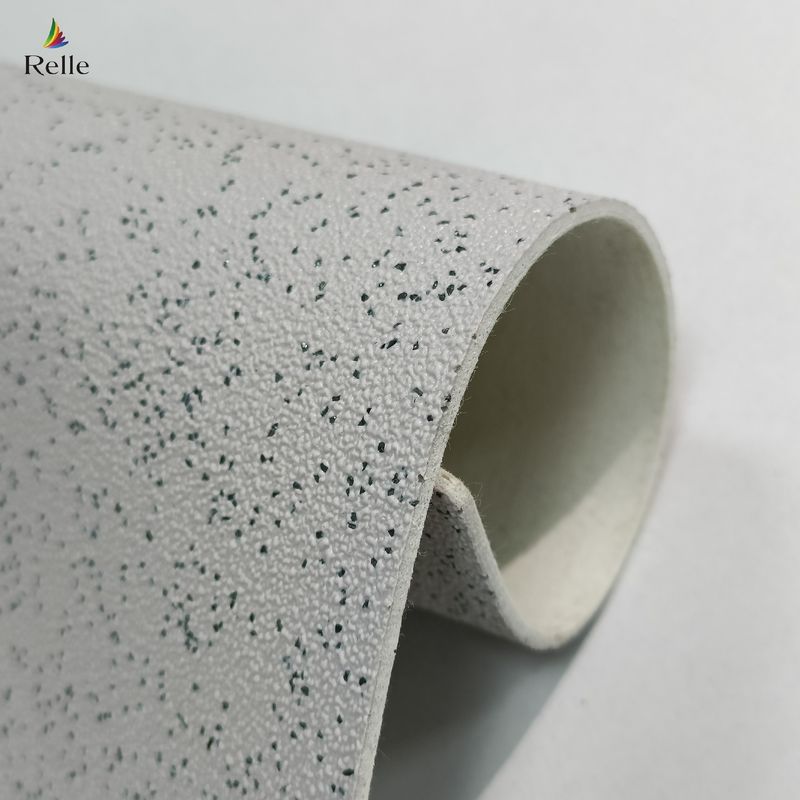 Glue Down Bus Vinyl Flooring Lantai Keamanan Komersial Dengan Homogen Felt Back