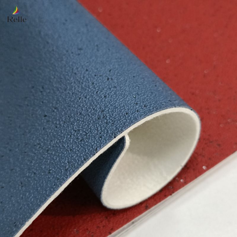 Glue Down Bus Vinyl Flooring Lantai Keamanan Komersial Dengan Homogen Felt Back