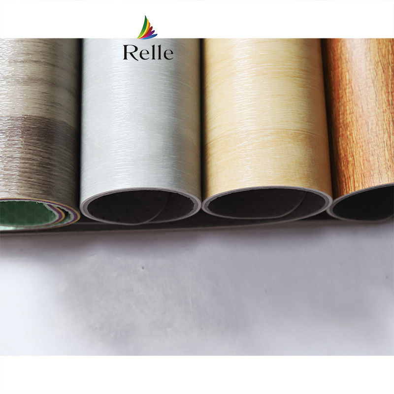 UV Coating Relle 4,5 mm busa bising lapangan basket plastik kayu PVC karpet lantai vinyl