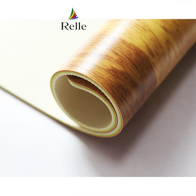 UV Coating Relle 4,5 mm busa bising lapangan basket plastik kayu PVC karpet lantai vinyl
