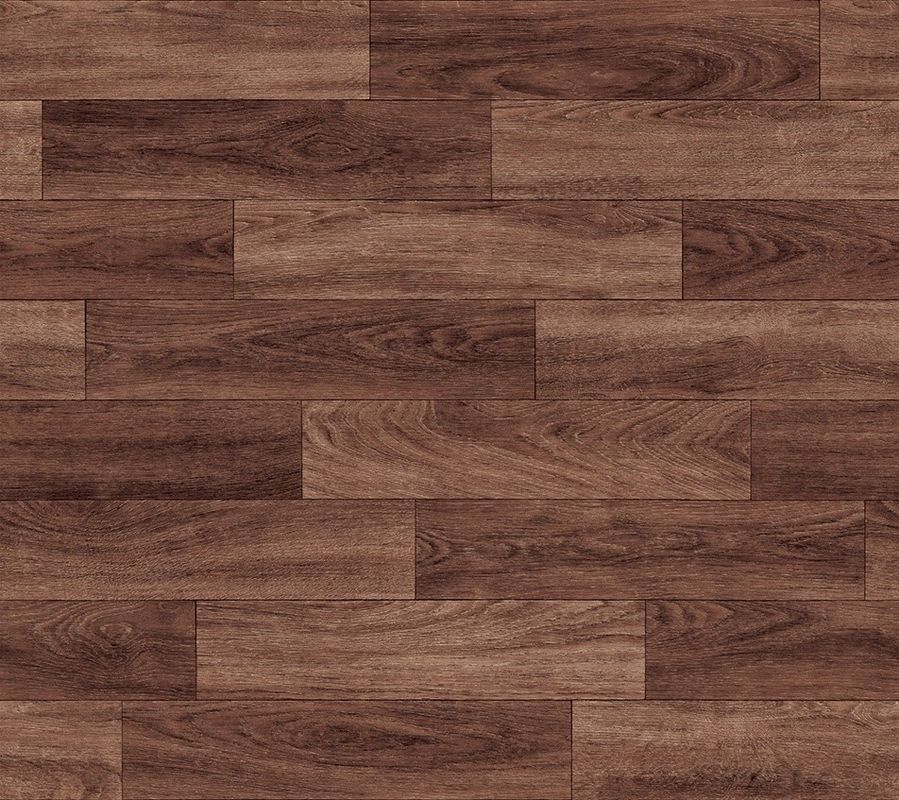 20m PVC Oak Vinyl Flooring Roll Heterogen Vinyl Flooring Untuk TK