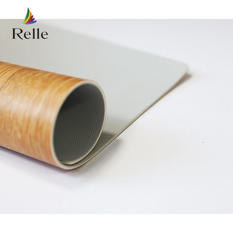 Relle 3,8m PVC Heterogen Vinyl Flooring Roll Sheet Sertifikat CE / SGS / ISO9001