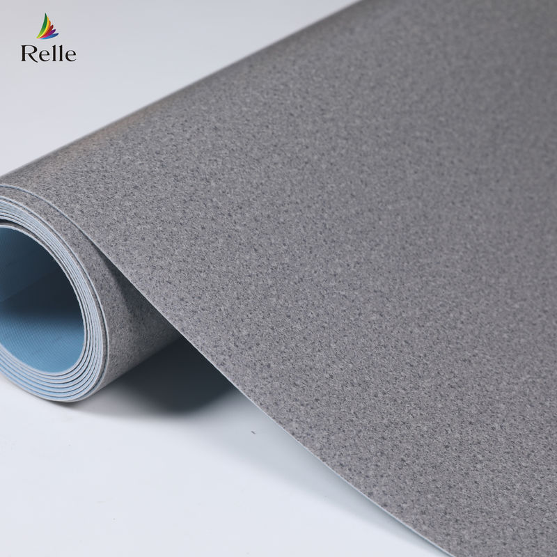 Indoor Office Wear Resistant PVC Vinyl Flooring Roll dengan dan T Grade Wear Resistance