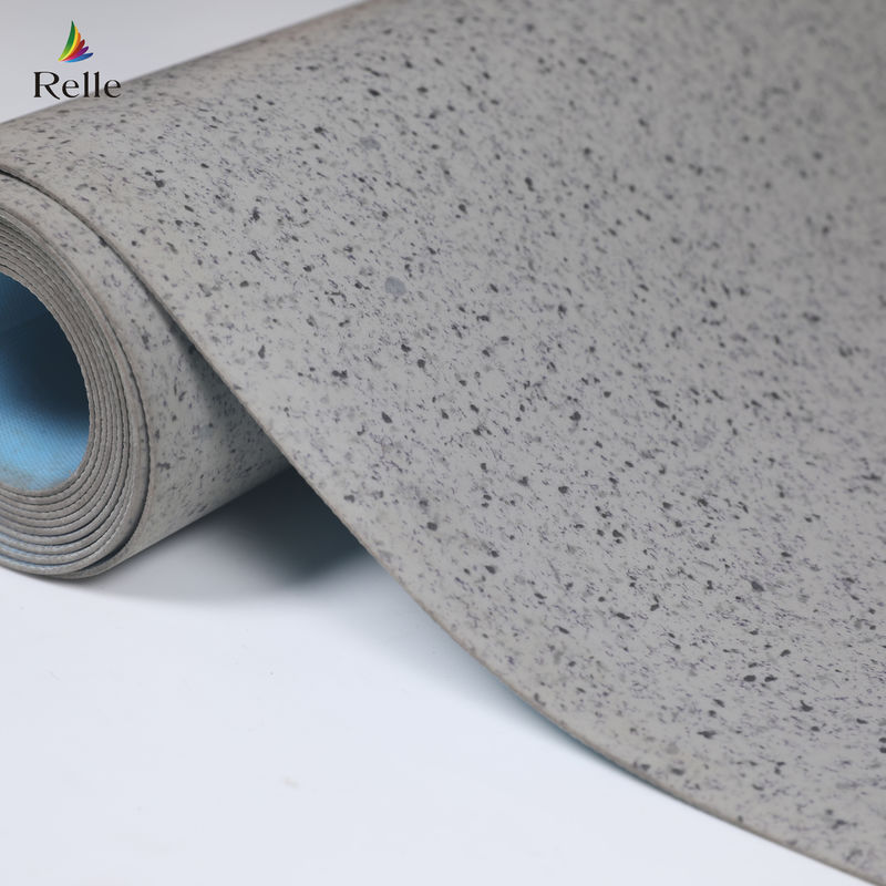 Indoor Office Wear Resistant PVC Vinyl Flooring Roll dengan dan T Grade Wear Resistance