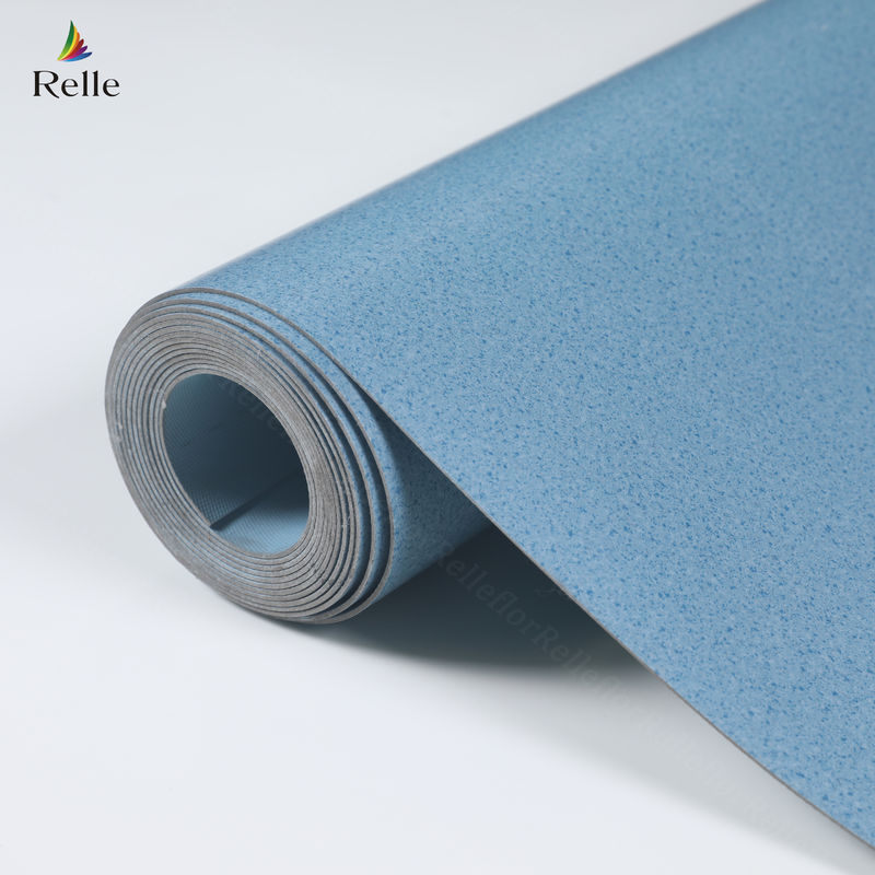 Indoor Office Wear Resistant PVC Vinyl Flooring Roll dengan dan T Grade Wear Resistance