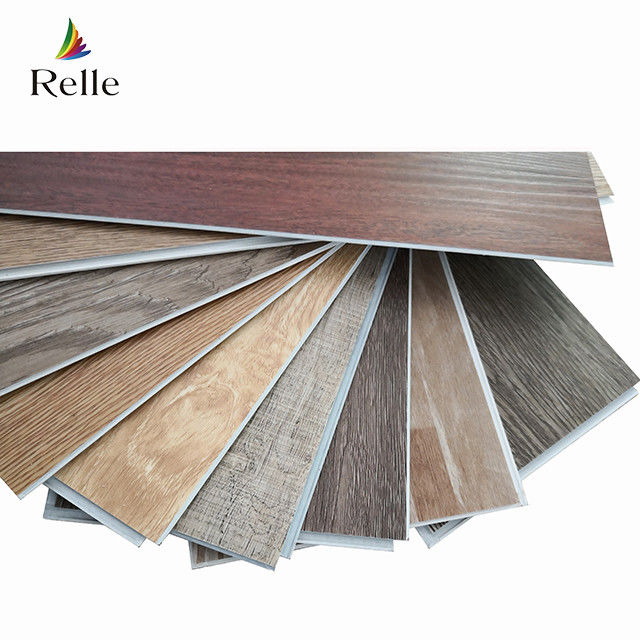 SPC yang tertekan Klik Lantai Vinyl PVC Lantai tahan air SPC 2m 2,5m Lebar