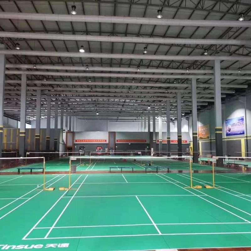 Enlio Olahraga Luar Ruang Digunakan Badminton Mat PVC Vinyl Floor Roll Waterproof Fireproof Plastik