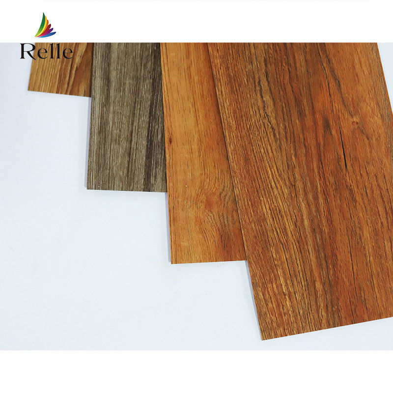 Lapisan UV LVT Lantai Parket CE SGS Lantai Kayu Plastik Vinyl