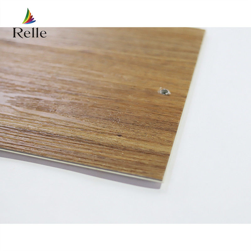 Lapisan UV LVT Lantai Parket CE SGS Lantai Kayu Plastik Vinyl