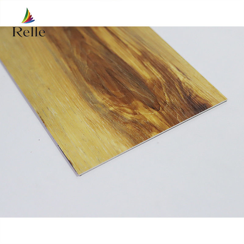 Lapisan UV LVT Lantai Parket CE SGS Lantai Kayu Plastik Vinyl