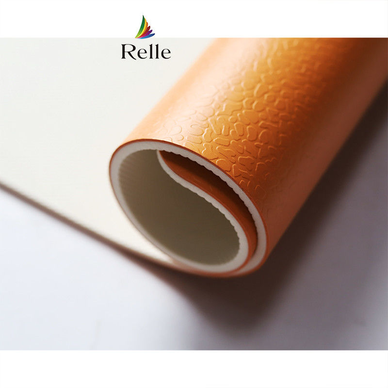 600 Pilihan Warna Relle PVC Futsal Court Flooring Roll dengan Desain Tekstur Gridding
