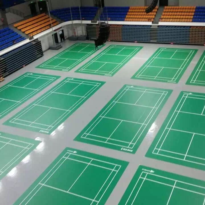 Aksesoris lantai disediakan Relle PVC Vinyl Flooring Rolls untuk Indoor Badminton Court