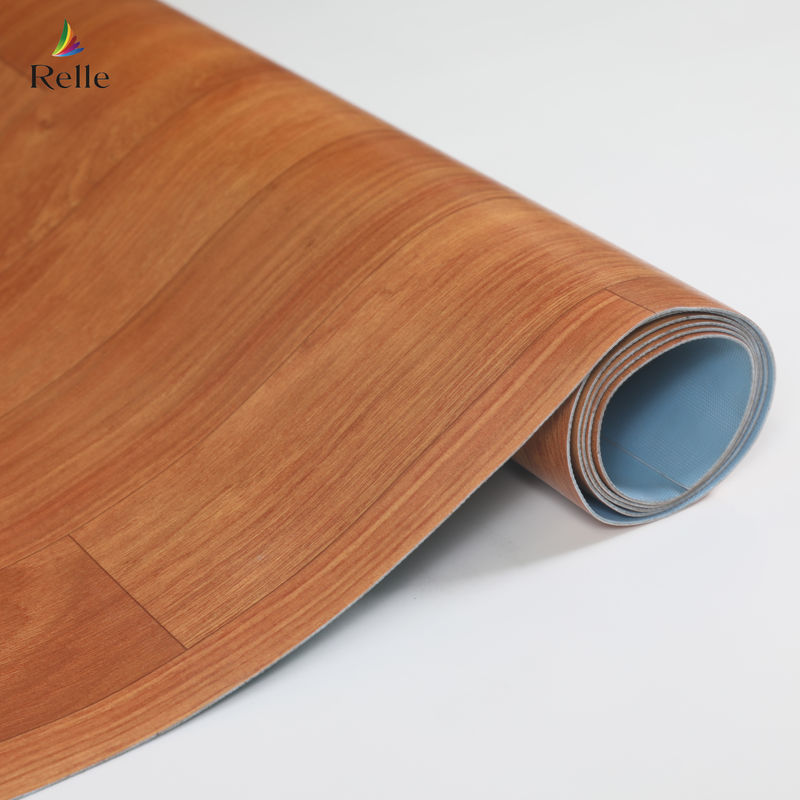 Perpustakaan Supermarket Lantai Heterogenik Vinyl Roll Hitam Lantai CE / SGS / ISO9001