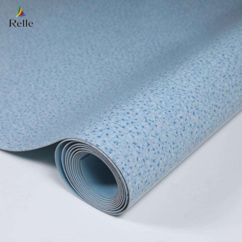 2mm tebal PVC Material kering kembali Plastik Vinyl Floor Roll untuk Indoor di bangunan tinggi