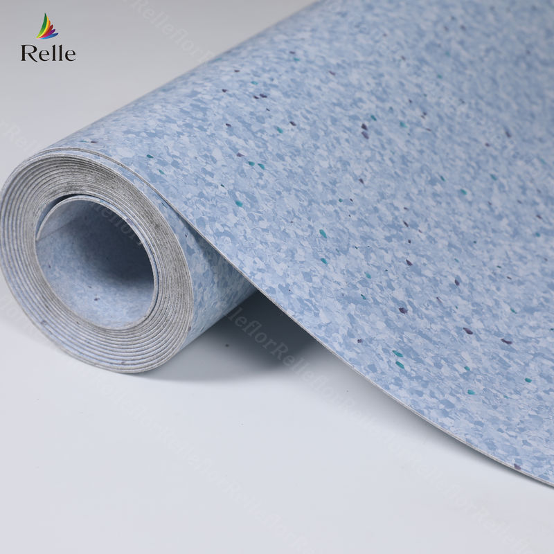2mm tebal PVC Material kering kembali Plastik Vinyl Floor Roll untuk Indoor di bangunan tinggi