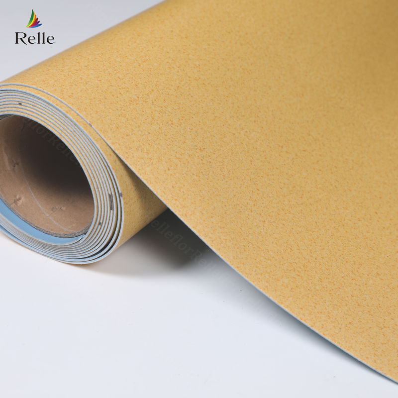 2mm tebal PVC Material kering kembali Plastik Vinyl Floor Roll untuk Indoor di bangunan tinggi
