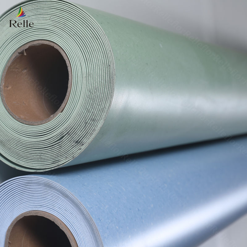 Rumah Sakit/Sekolah/Bandara/Laboratorium/Teater 3m Lebar 3mm Ketebalan PVC Homogen Flooring Roll
