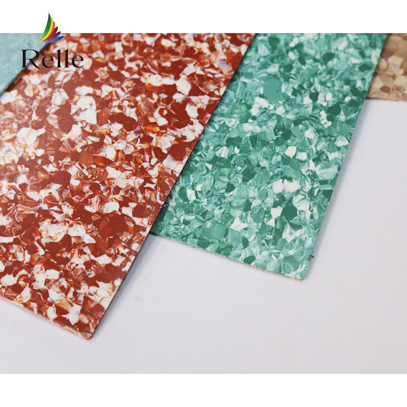 Banquet Hall Indoor Tekstur Biasa Vinyl Flooring Roll dengan T Grade Wear Resistance