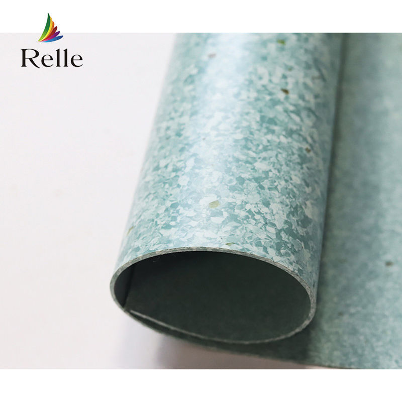 Banquet Hall Indoor Tekstur Biasa Vinyl Flooring Roll dengan T Grade Wear Resistance