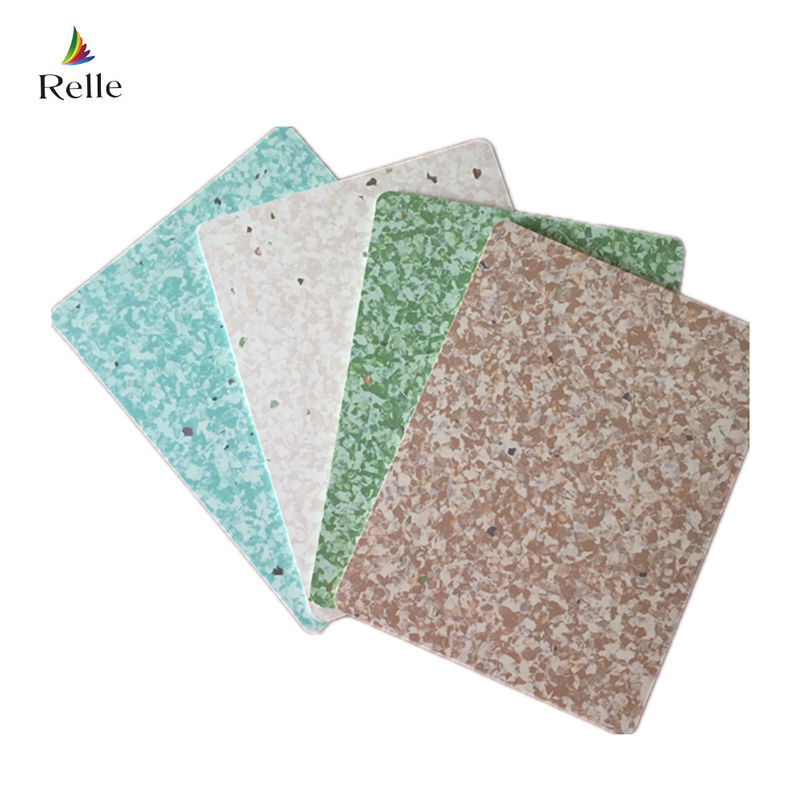 Tekstur Lantai Vinyl Relle 3 mm Genteng PVC Homogen untuk Fasilitas Medis