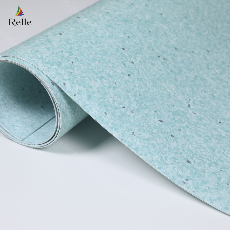 Anti slip PVC Homogen Vinyl Lantai Lebih dari 1000 Jenis untuk Klinik Rumah Sakit