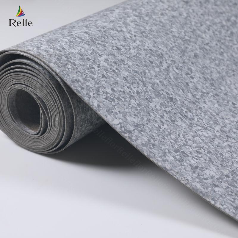 Anti slip PVC Homogen Vinyl Lantai Lebih dari 1000 Jenis untuk Klinik Rumah Sakit