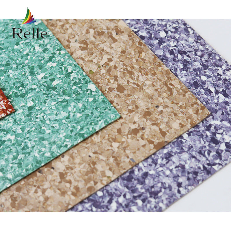 Relle Commercial Vinyl Flooring berwarna-warni dengan ketebalan 2-4mm dan batu kapur di dalam ruangan