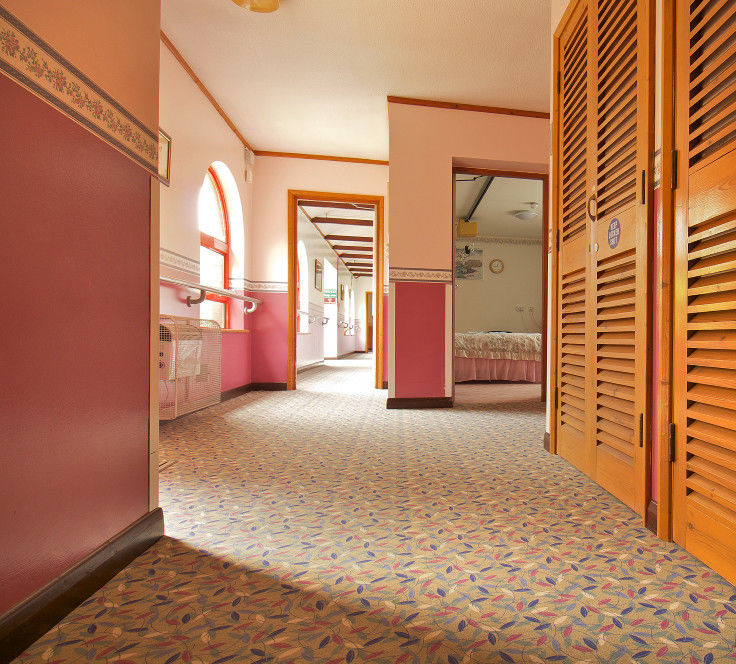 Relle Commercial Vinyl Flooring berwarna-warni dengan ketebalan 2-4mm dan batu kapur di dalam ruangan