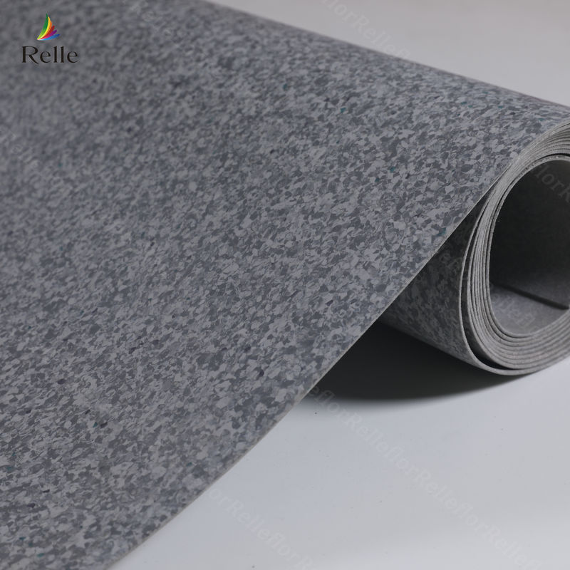 Relle PVC Homogen Vinyl Lantai untuk Aplikasi Rumah Sakit di Guangdong Per Roll