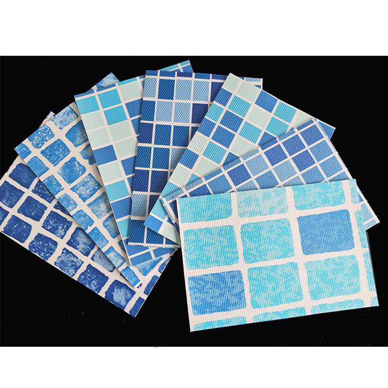 Mosaik 16x32 Pool Liner Diukir 24 ft Di Atas Tanah Pool Liner Lebar 1.5m Trade
