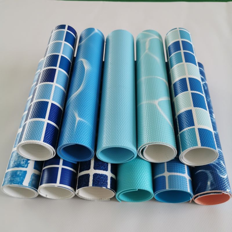 Mosaik 16x32 Pool Liner Diukir 24 ft Di Atas Tanah Pool Liner Lebar 1.5m Trade