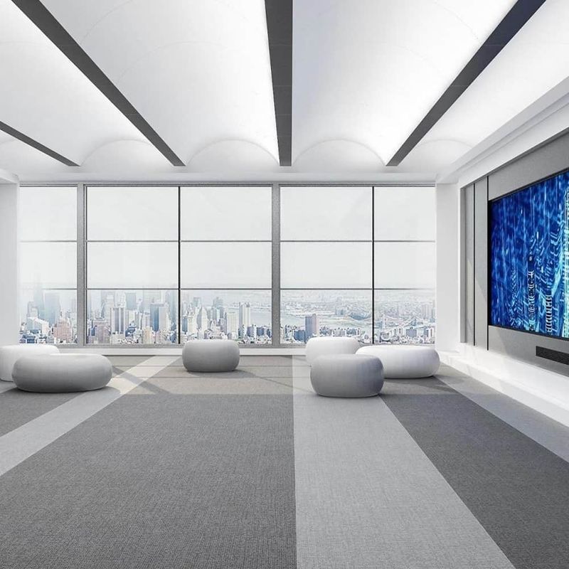 6.5mm 7mm Office Carpet Tile Commercial Carpet Tile Untuk Kamar Tidur Hotel Tempat Kerja