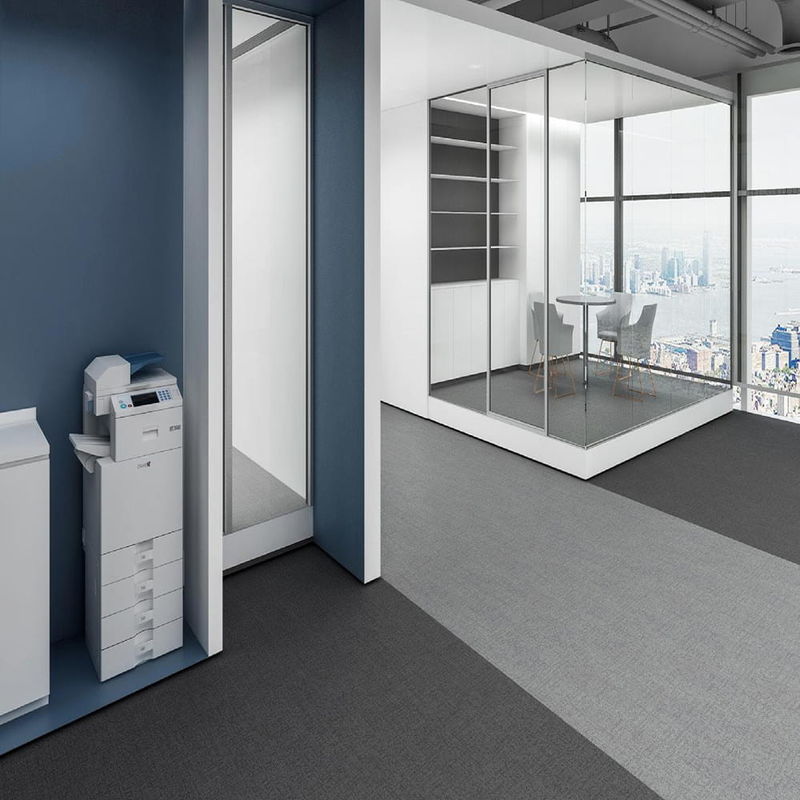 6.5mm 7mm Office Carpet Tile Commercial Carpet Tile Untuk Kamar Tidur Hotel Tempat Kerja