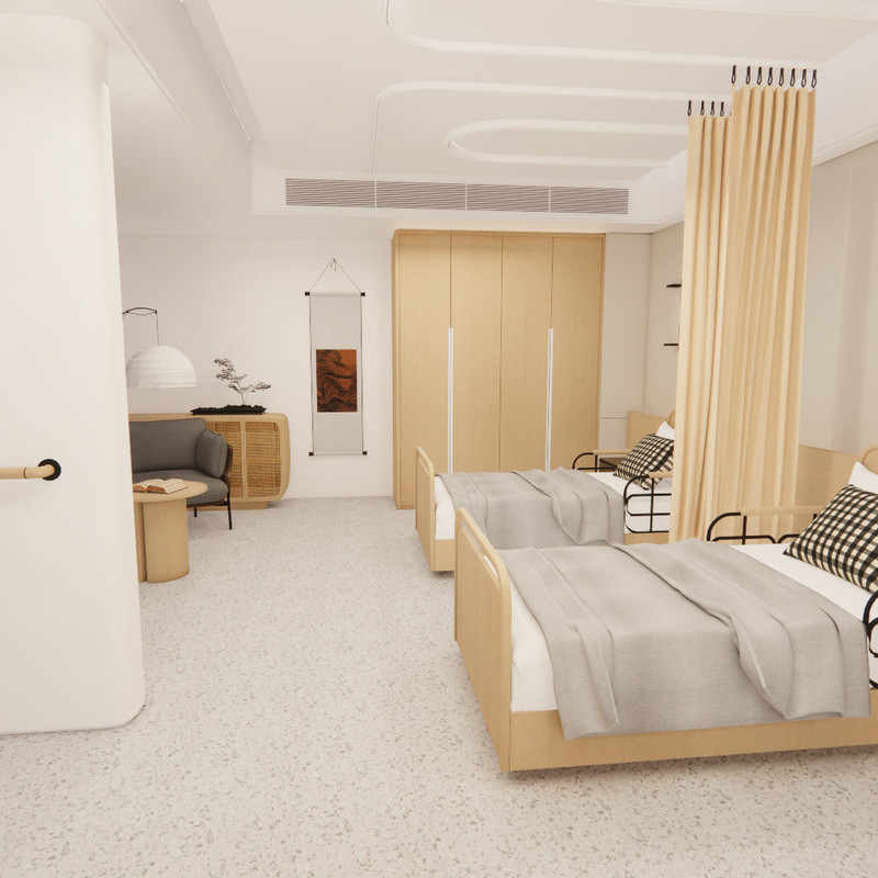 Lumina Health/Infinity Lantai Vinyl Homogen Antimikroba Mudah Bersih untuk Rumah Sakit