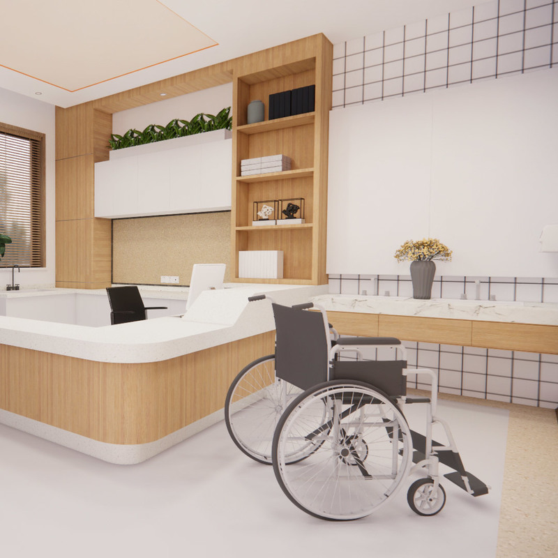 Lumina Health/Infinity Lantai Vinyl Homogen Antimikroba Mudah Bersih untuk Rumah Sakit