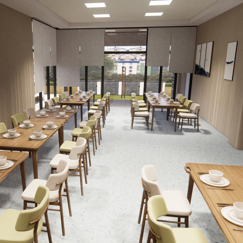 Lantai homogen higienis yang ramah usia untuk rumah sakit