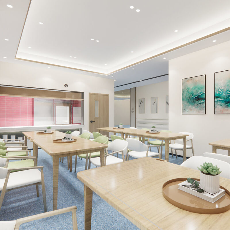 Lantai homogen tahan benturan dengan permukaan anti goresan untuk kamar pasien rumah sakit