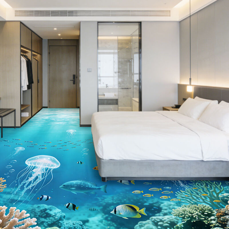 Premium Custom Image 3D Dekorasi Lantai untuk Ruang Tema