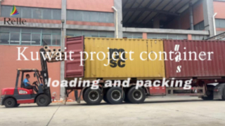 Pemuatan dan pengepakan kontainer proyek Kuwait