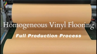 Proses Produksi Penuh Lantai Vinyl Homogen